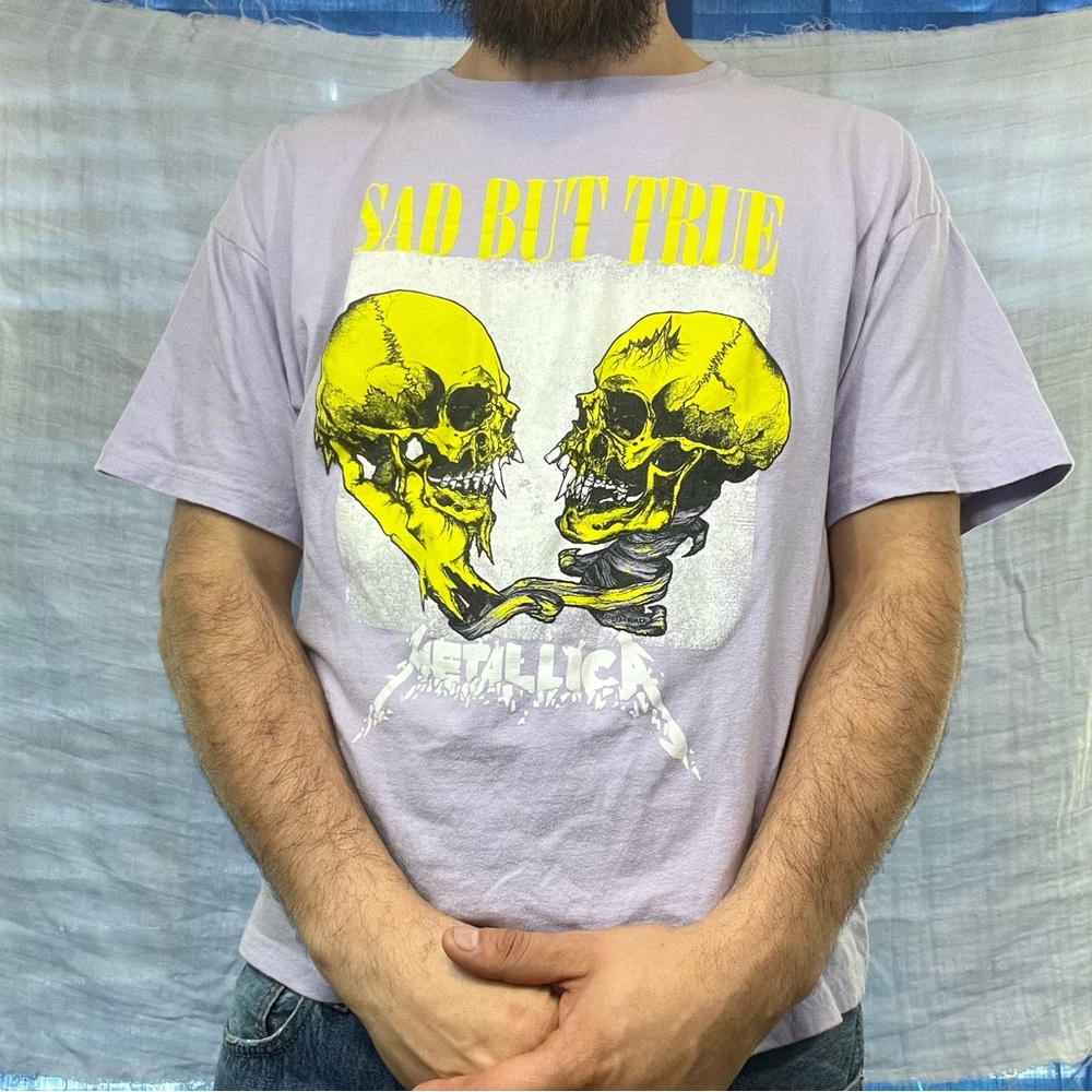 Metallica 'Sad But True' Women’s Large Graphic T-Shirt - Licensed Band Tee